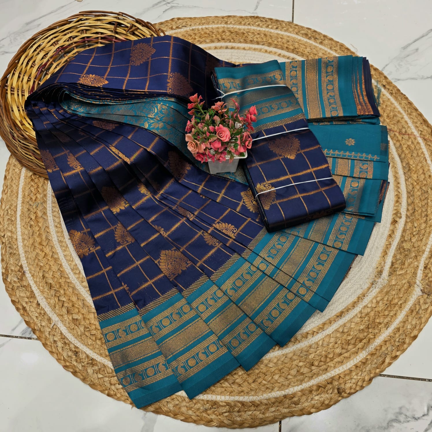 Royal Checks Silk Saree