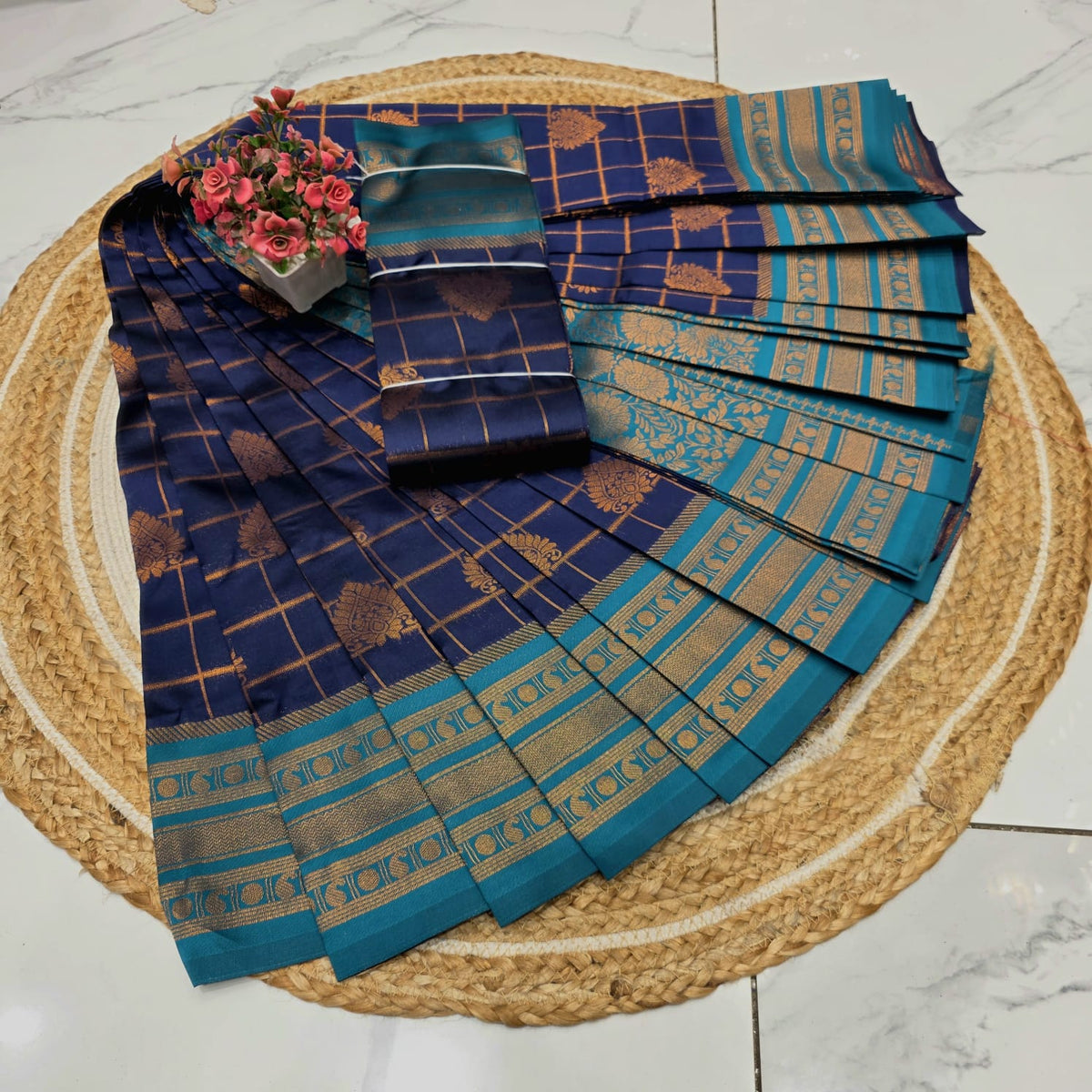 Royal Checks Silk Saree