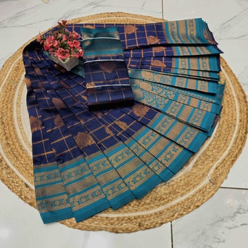 Royal Checks Silk Saree