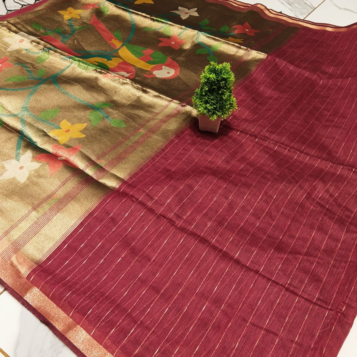 FANCY BRIDAL SOFT COTTON SAREE