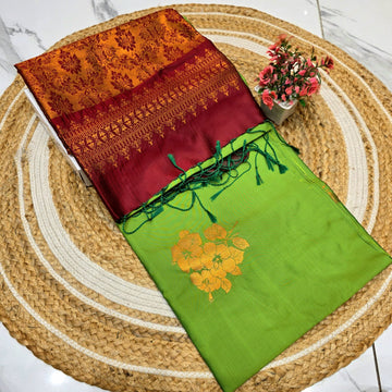 Luxury Soft Silk Saree ( Same Colour only dispatch )