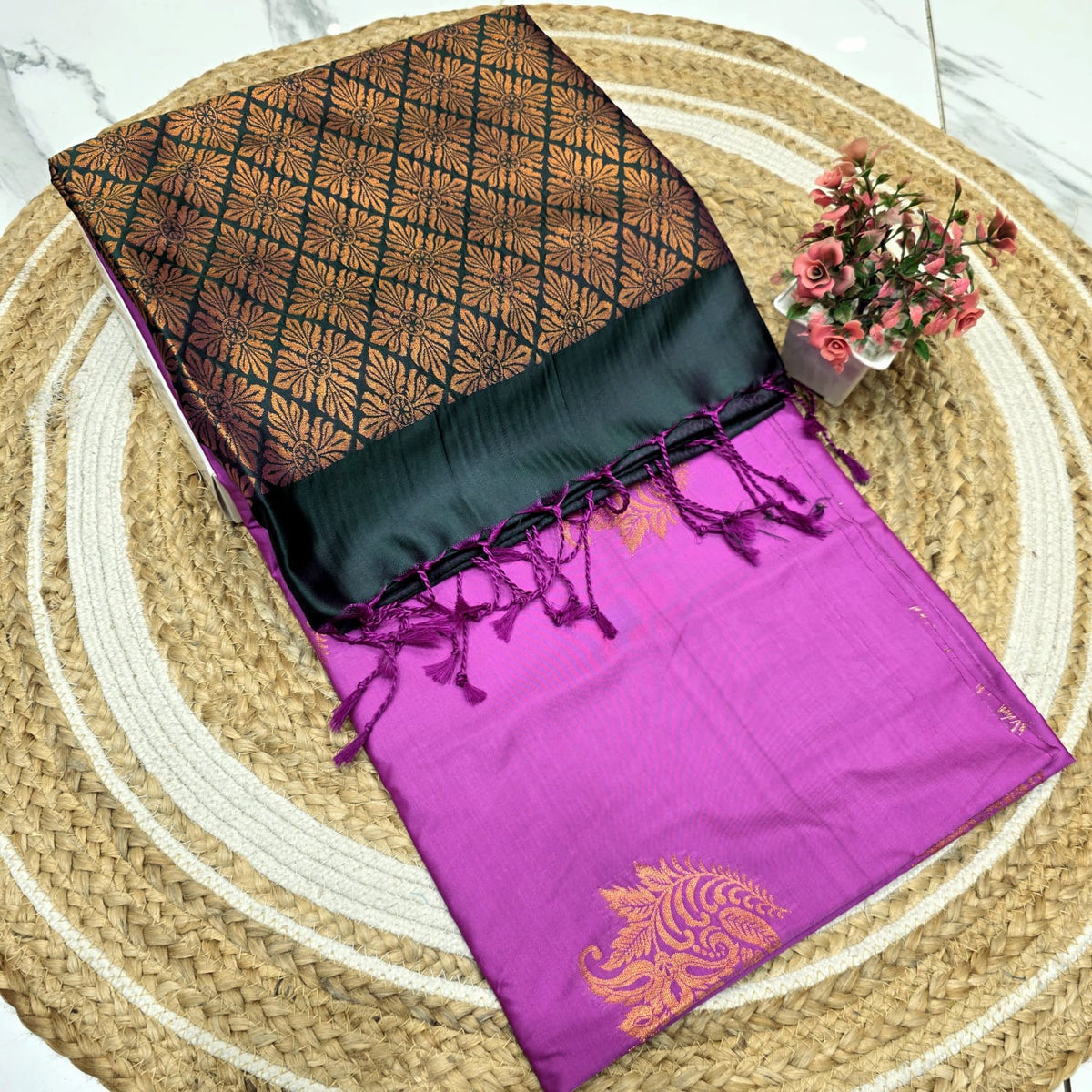 Luxury Soft Silk Saree ( Same Colour only dispatch )