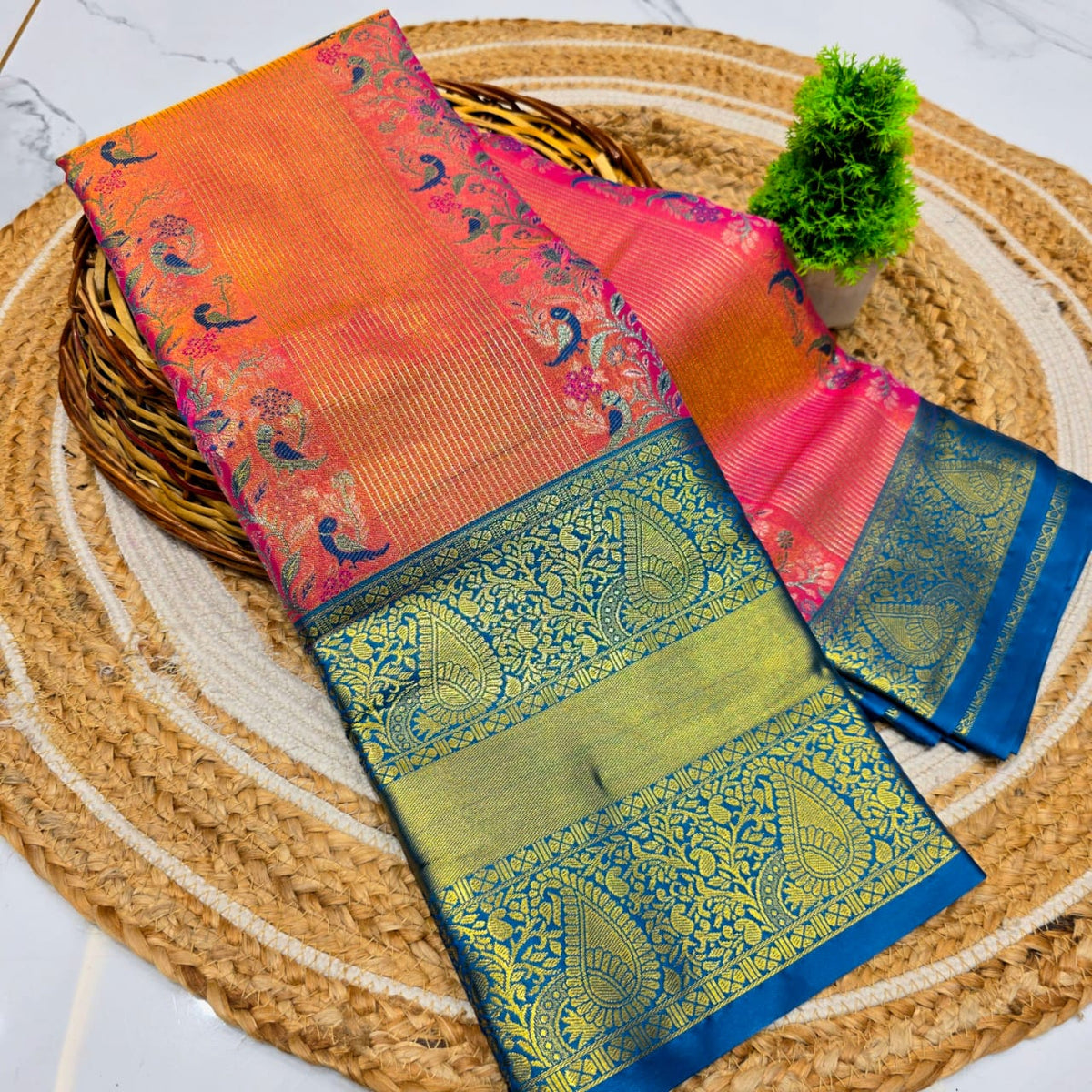 Exquisite Bridal Soft Silk Saree