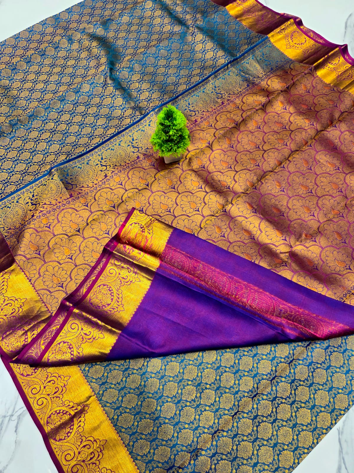 Half Mixed Silk saree