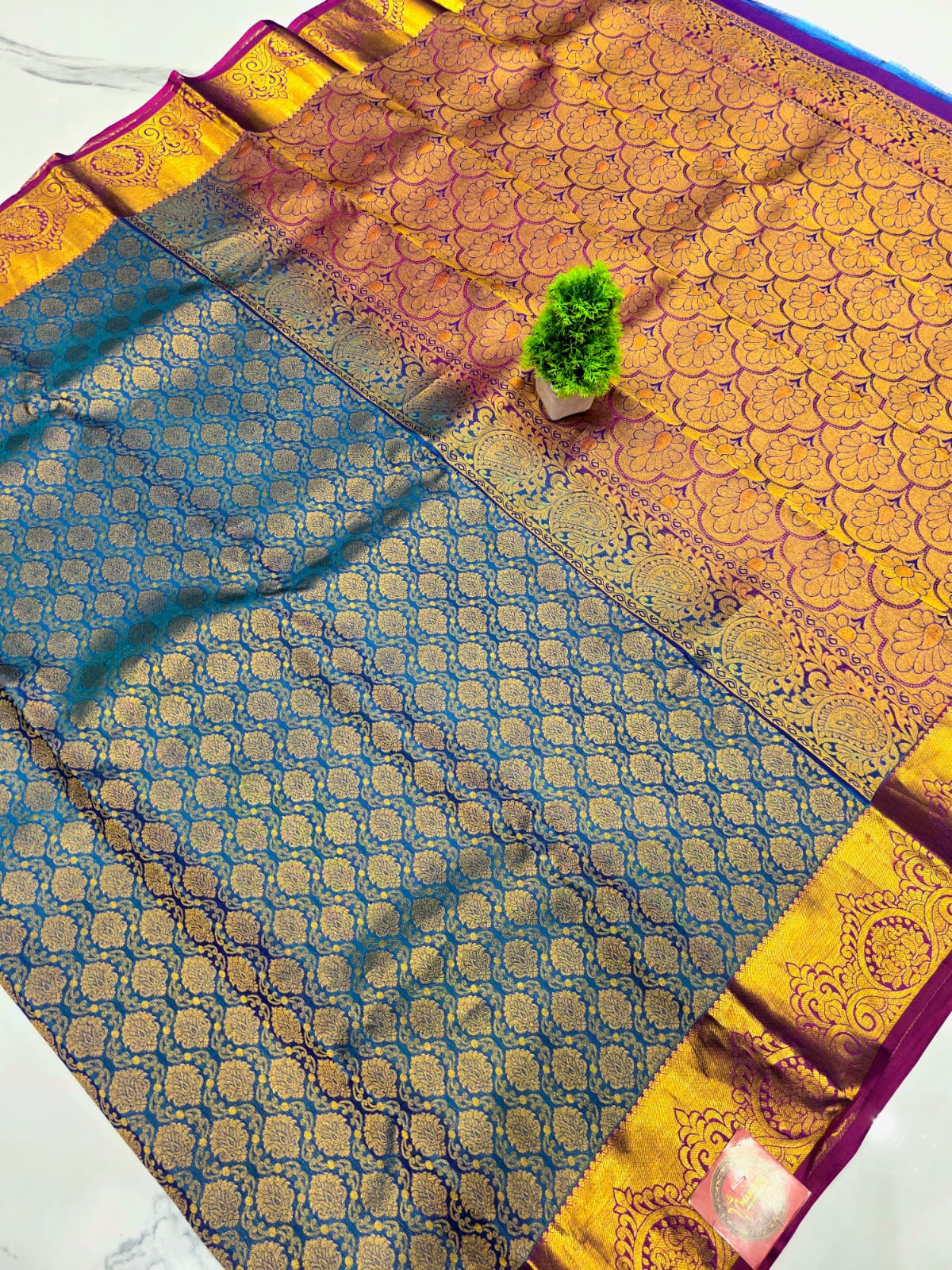Half Mixed Silk saree
