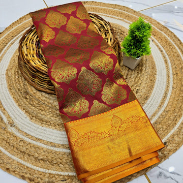 Half Mixed Silk saree
