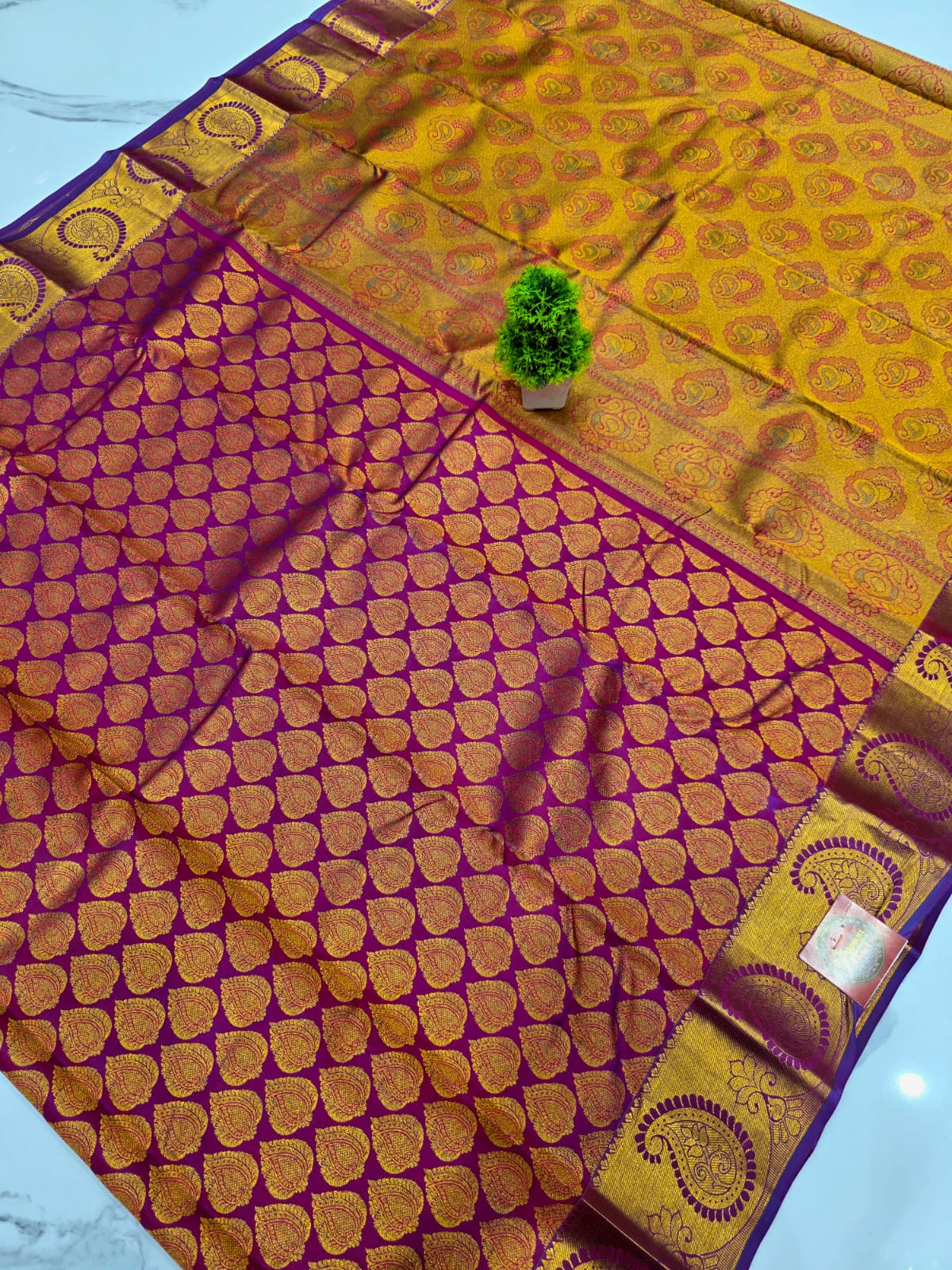 Half Mixed Silk saree