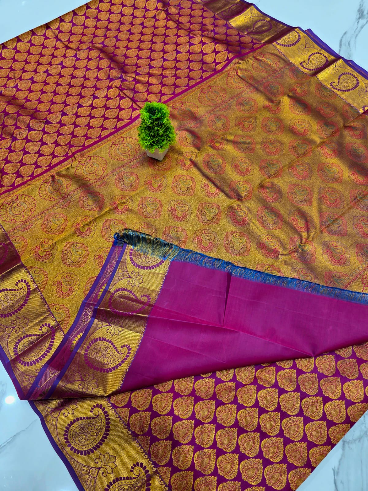 Half Mixed Silk saree