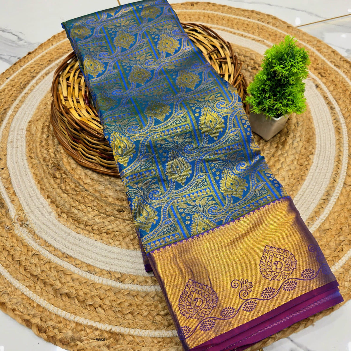 Half Mixed Silk saree