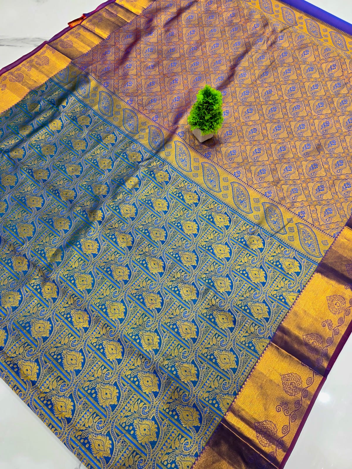 Half Mixed Silk saree