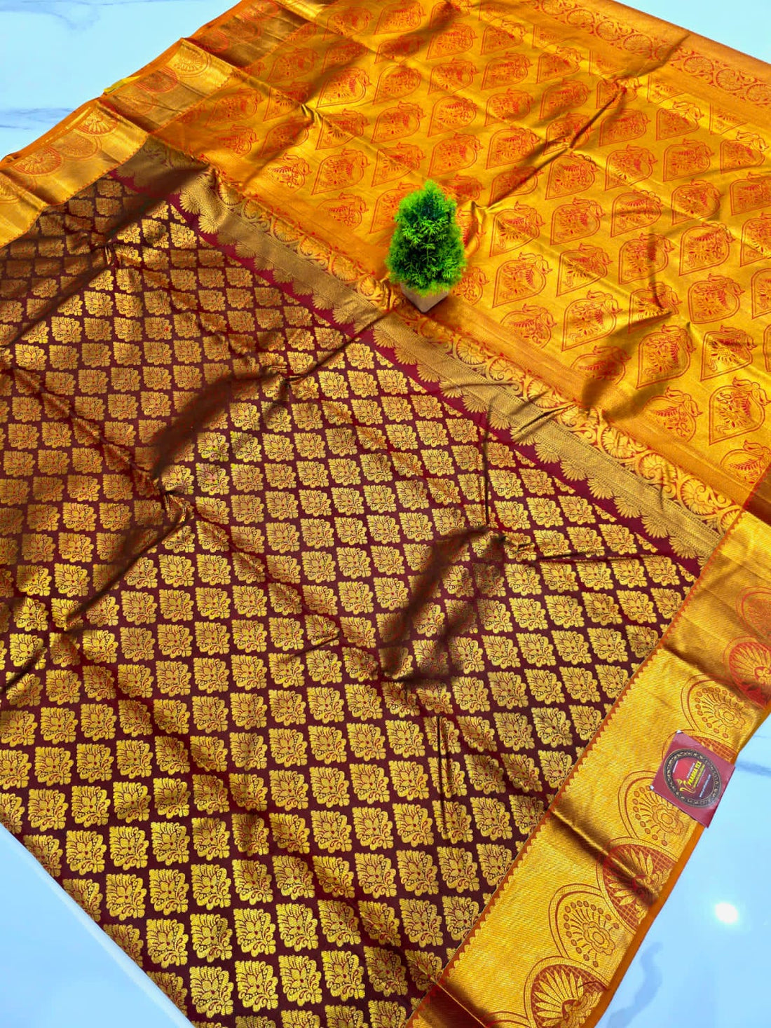 Half Mixed Silk saree