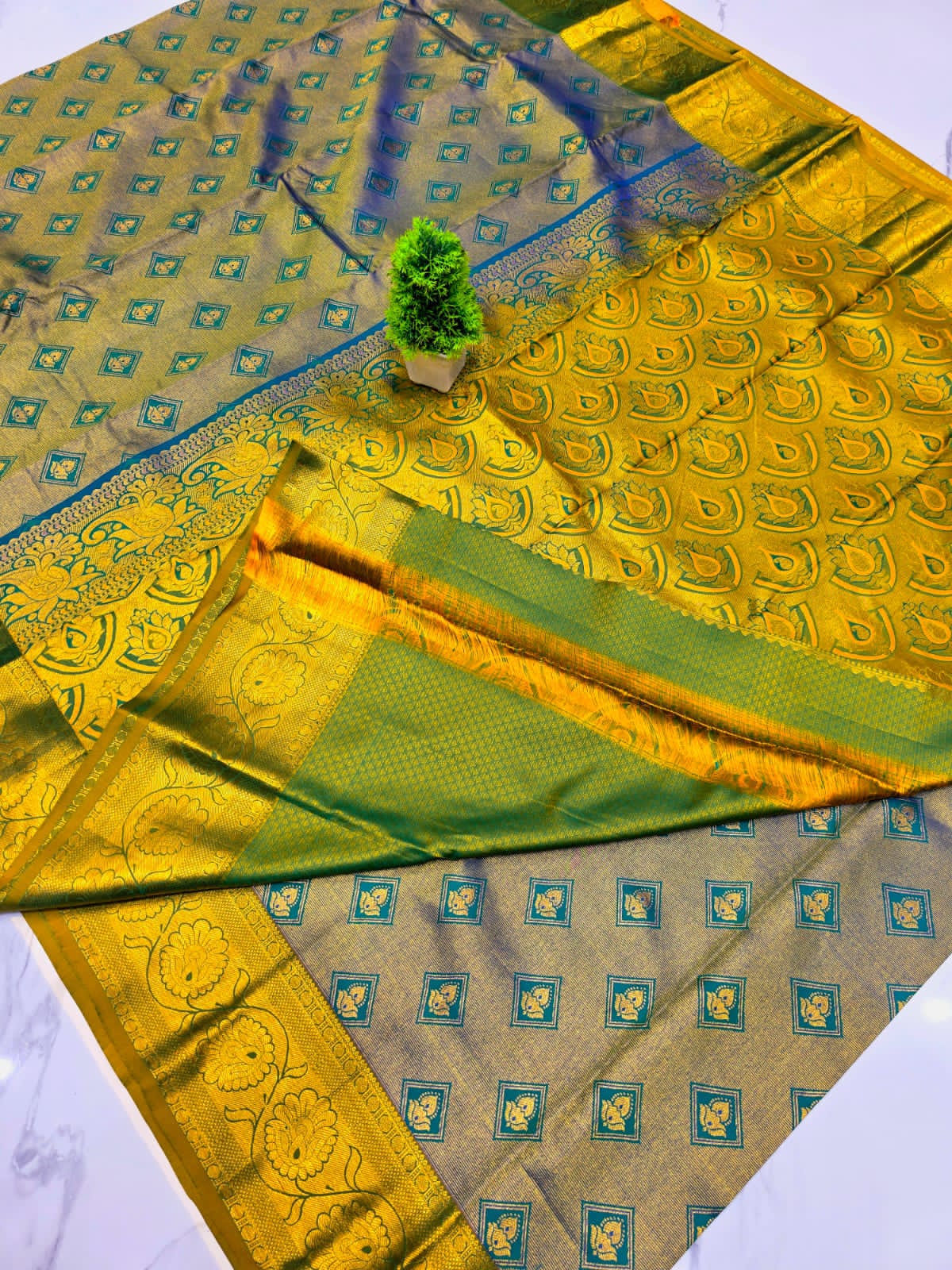 Half Mixed Silk saree