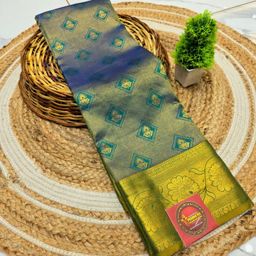 Half Mixed Silk saree