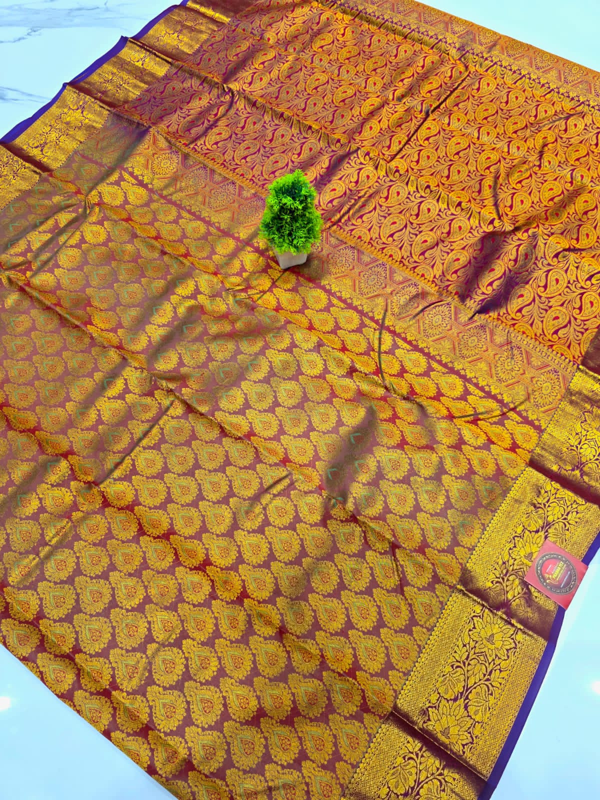 Half Mixed Silk saree
