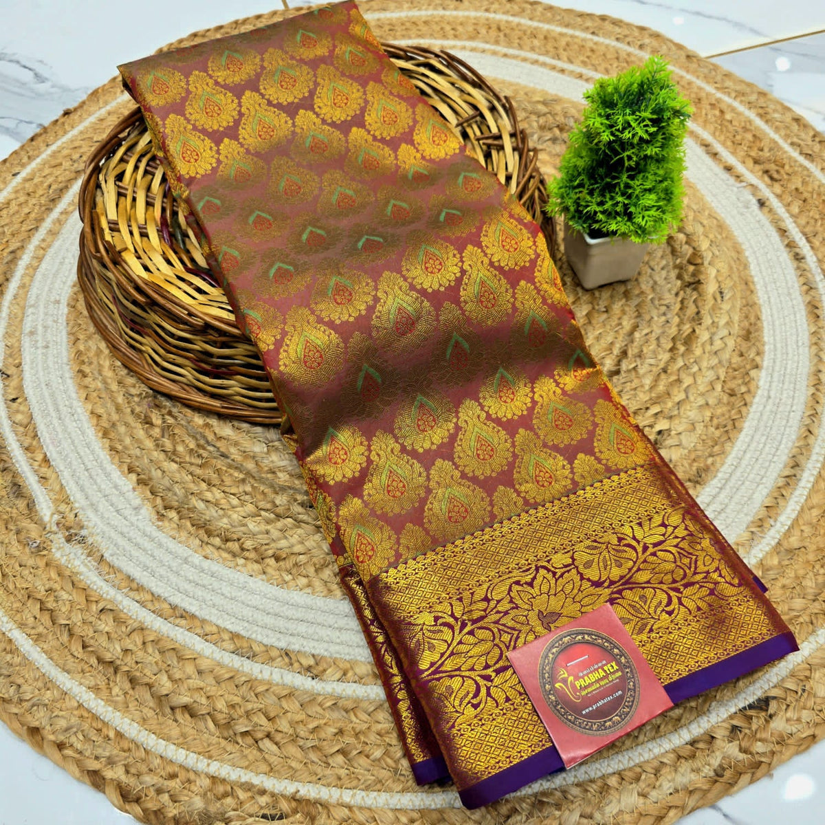 Half Mixed Silk saree