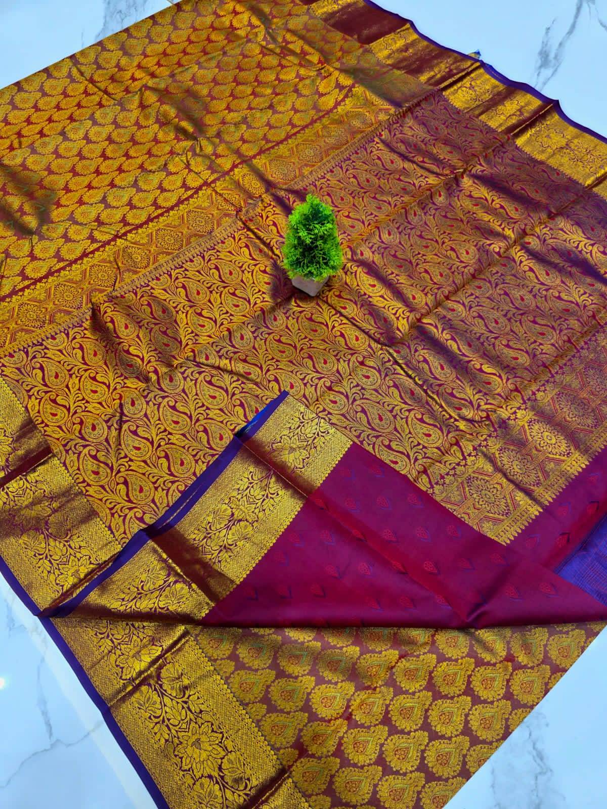 Half Mixed Silk saree