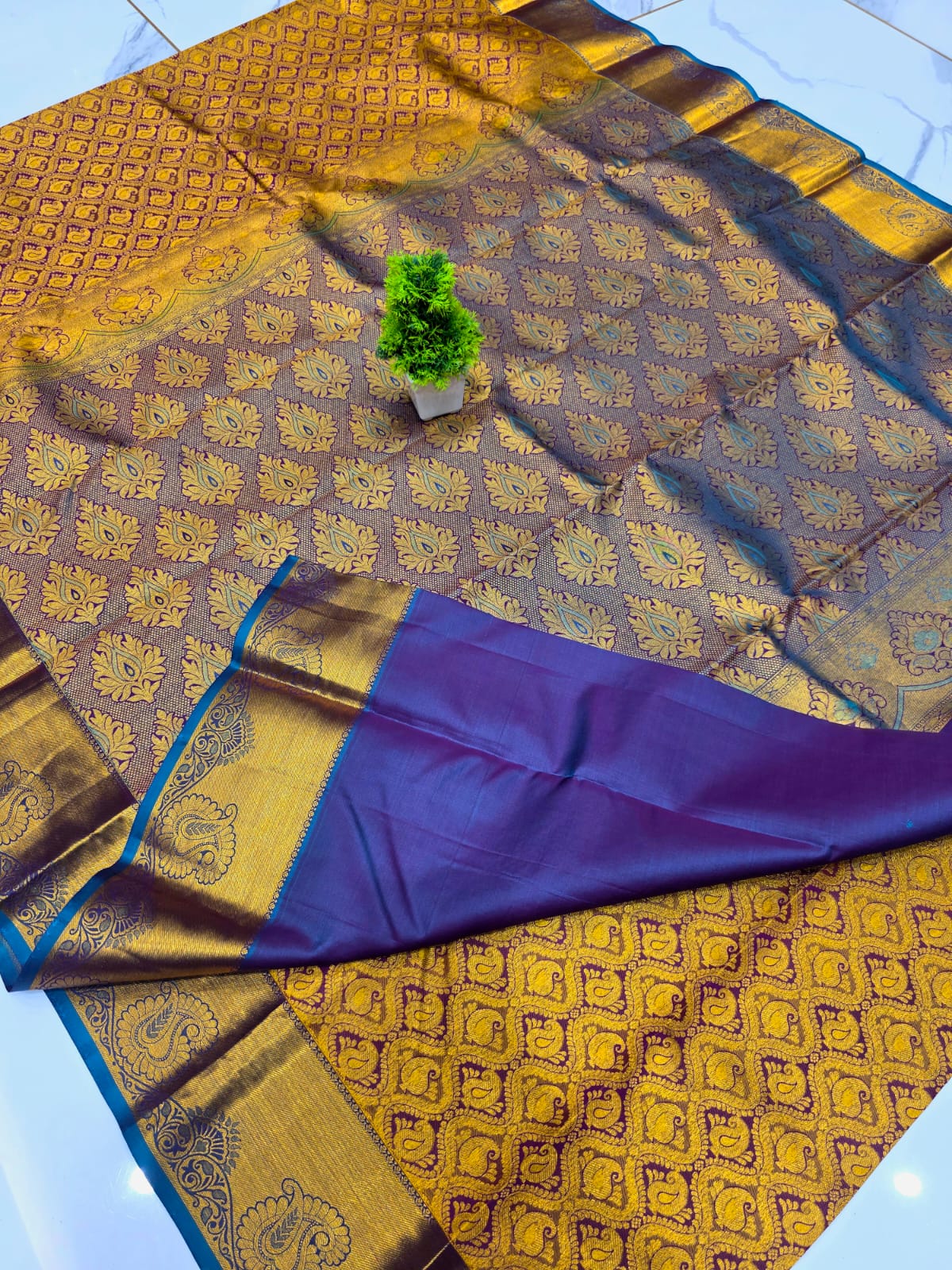 Half Mixed Silk saree