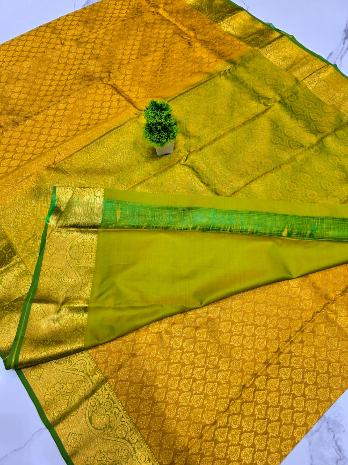 Half Mixed Silk saree