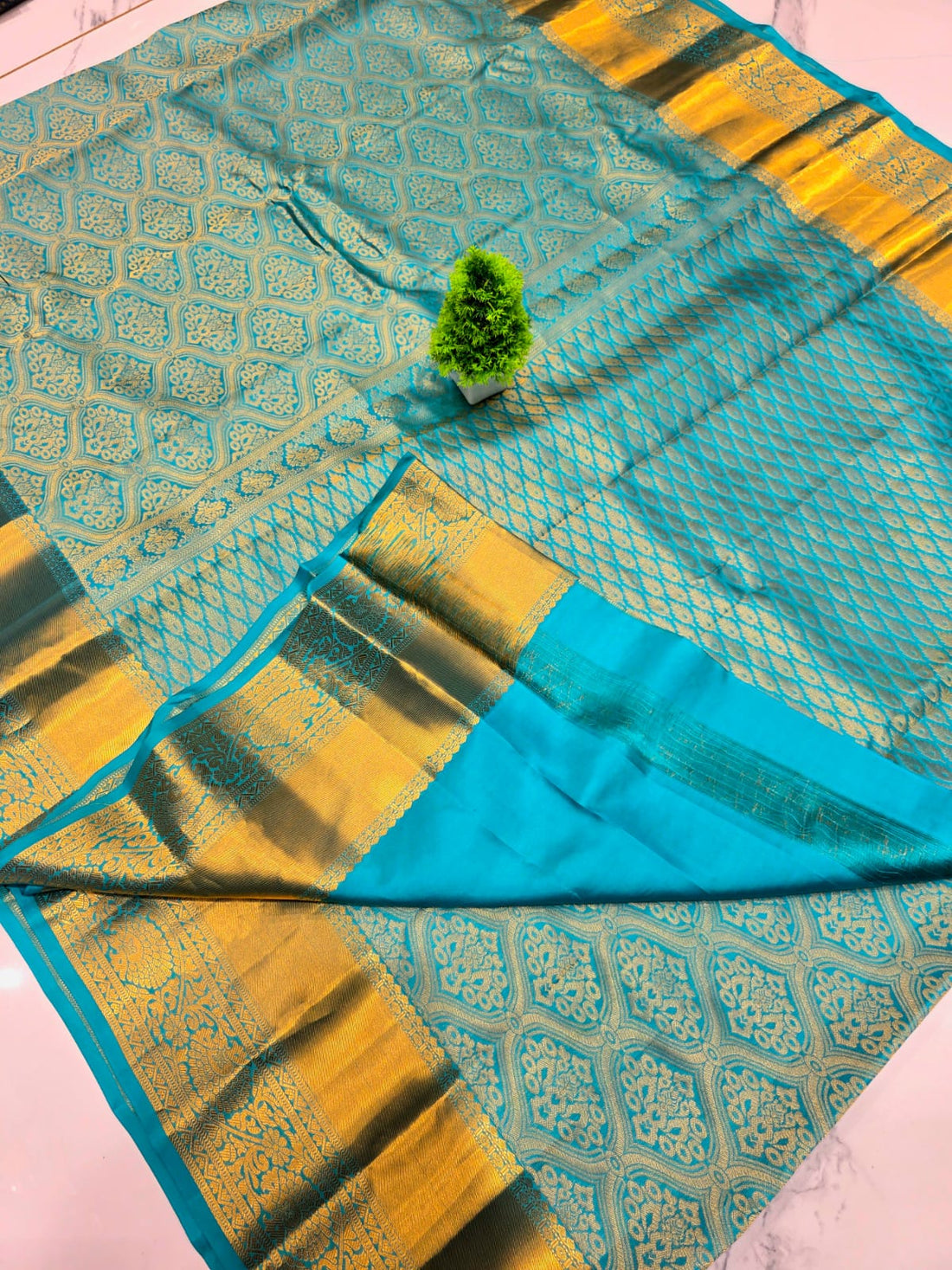 Half Mixed Silk saree
