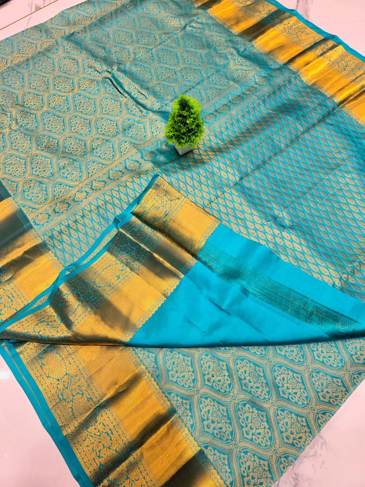 Half Mixed Silk saree