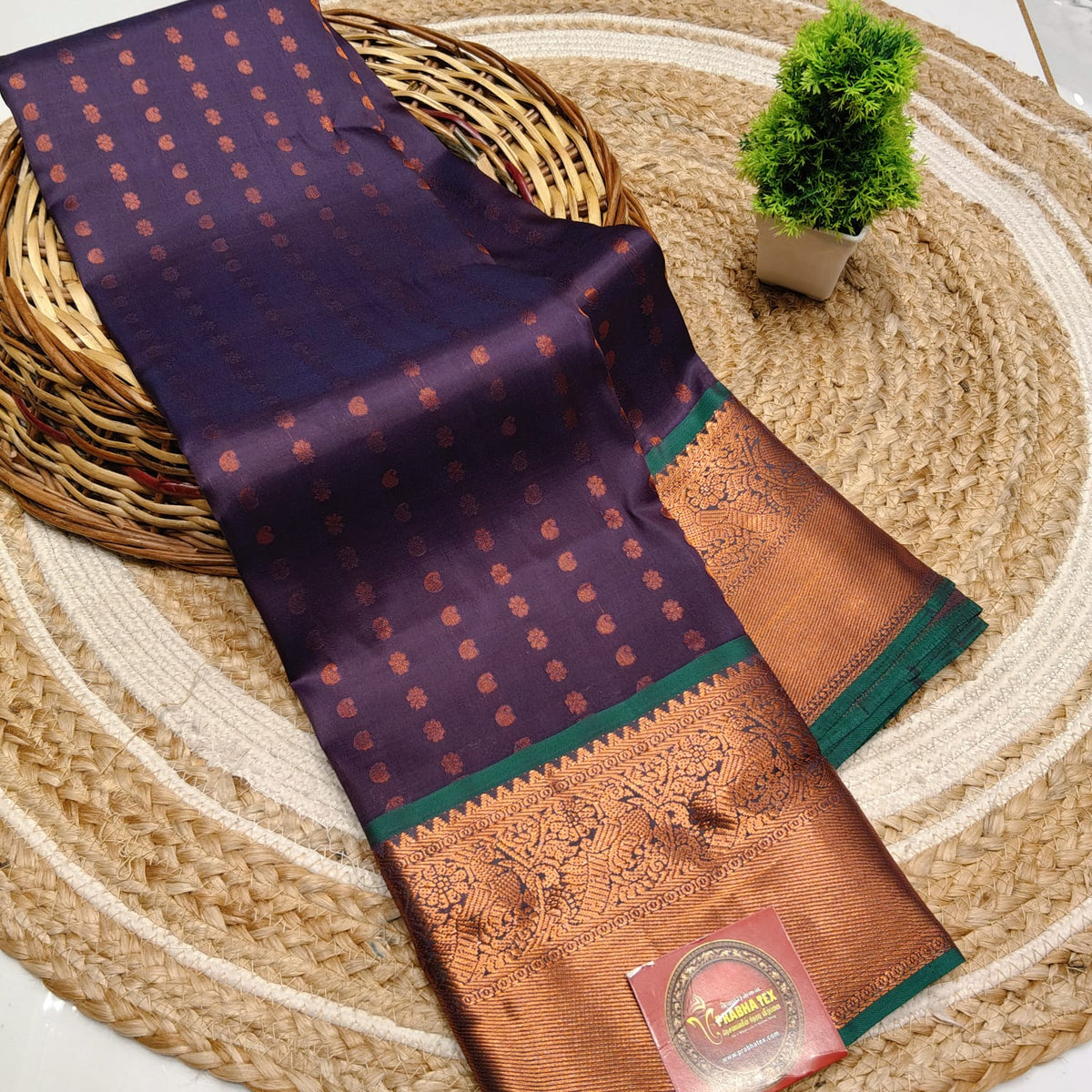 SEMI PURE SOFT SILK SAREE  NOTE: DRY WASH