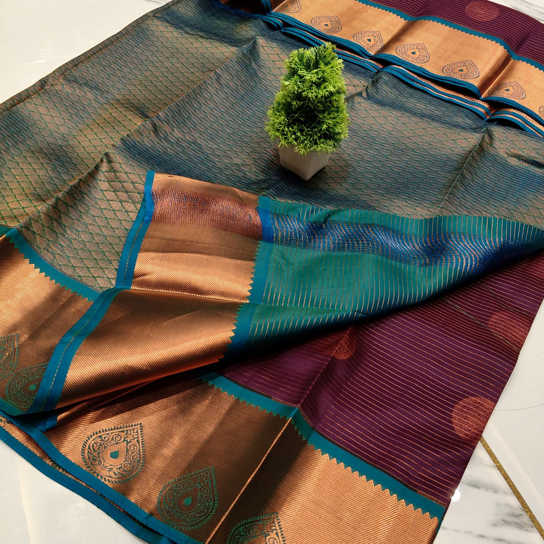 SEMI PURE SOFT SILK SAREE  NOTE: DRY WASH
