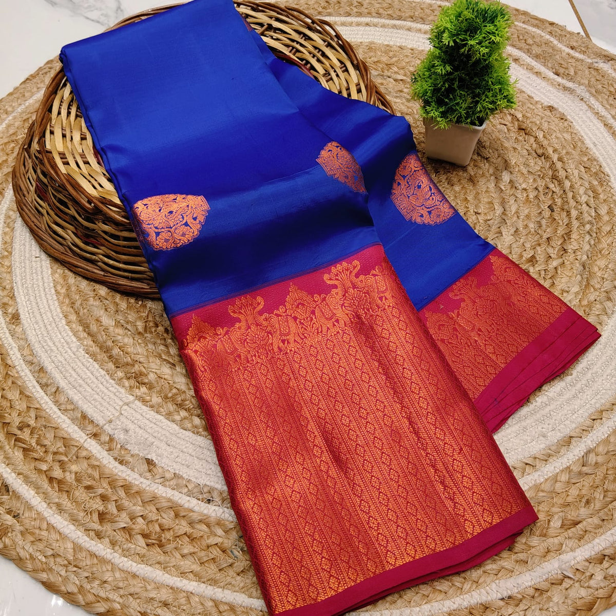 SEMI PURE SOFT SILK SAREE  NOTE: DRY WASH