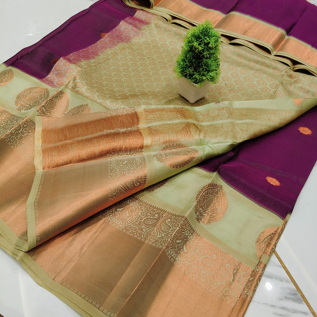 SEMI PURE SOFT SILK SAREE  NOTE: DRY WASH