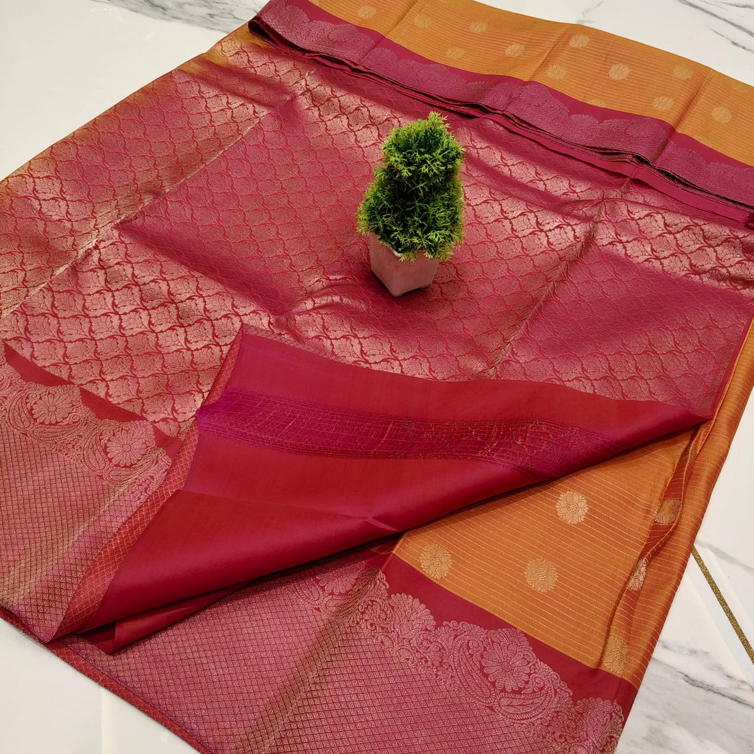 SEMI PURE SOFT SILK SAREE NOTE: DRY WASH