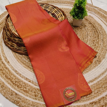 HALF MIXED SOFT SILK SAREE  NOTE: DRY WASH