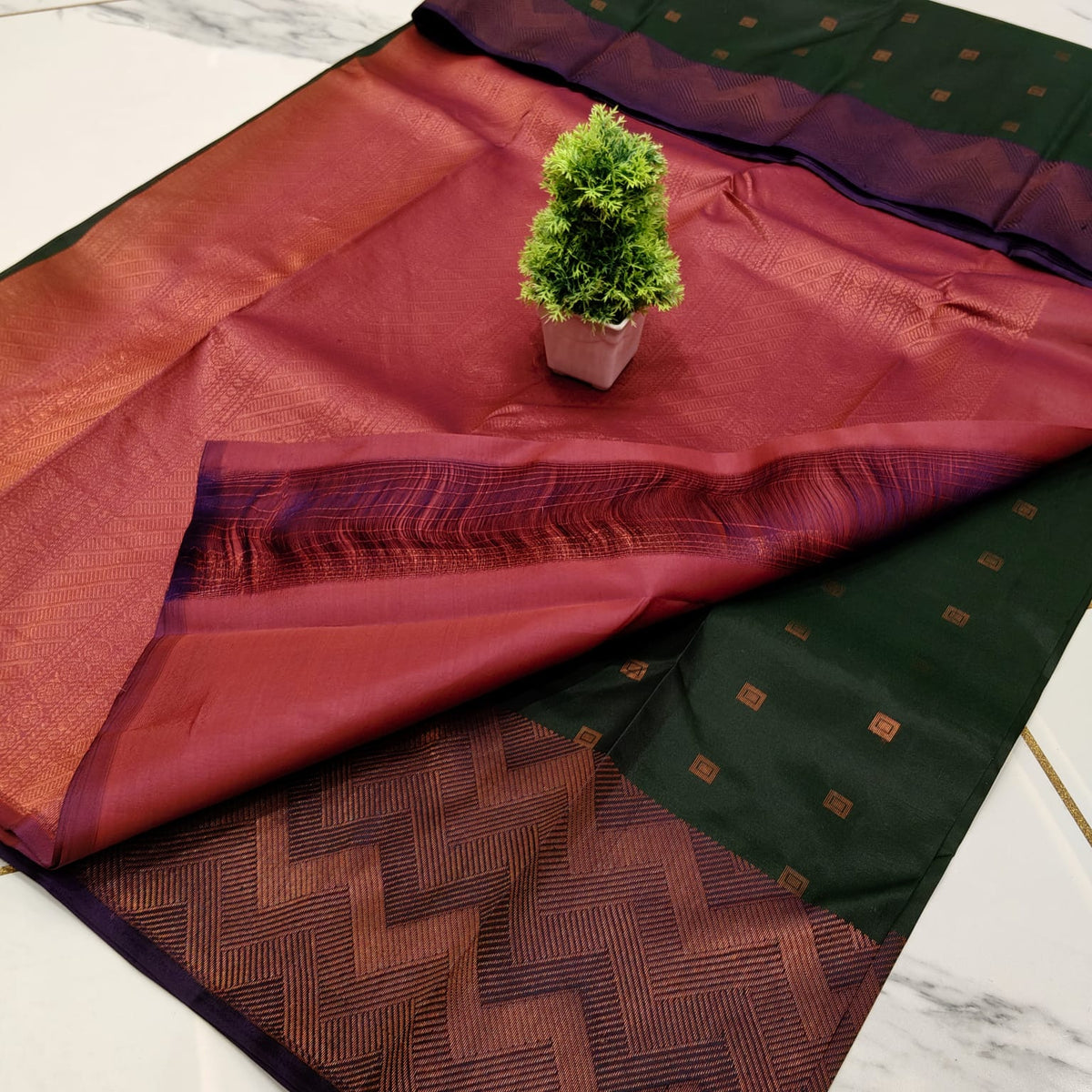 SEMI PURE SOFT SILK SAREE  NOTE: DRY WASH