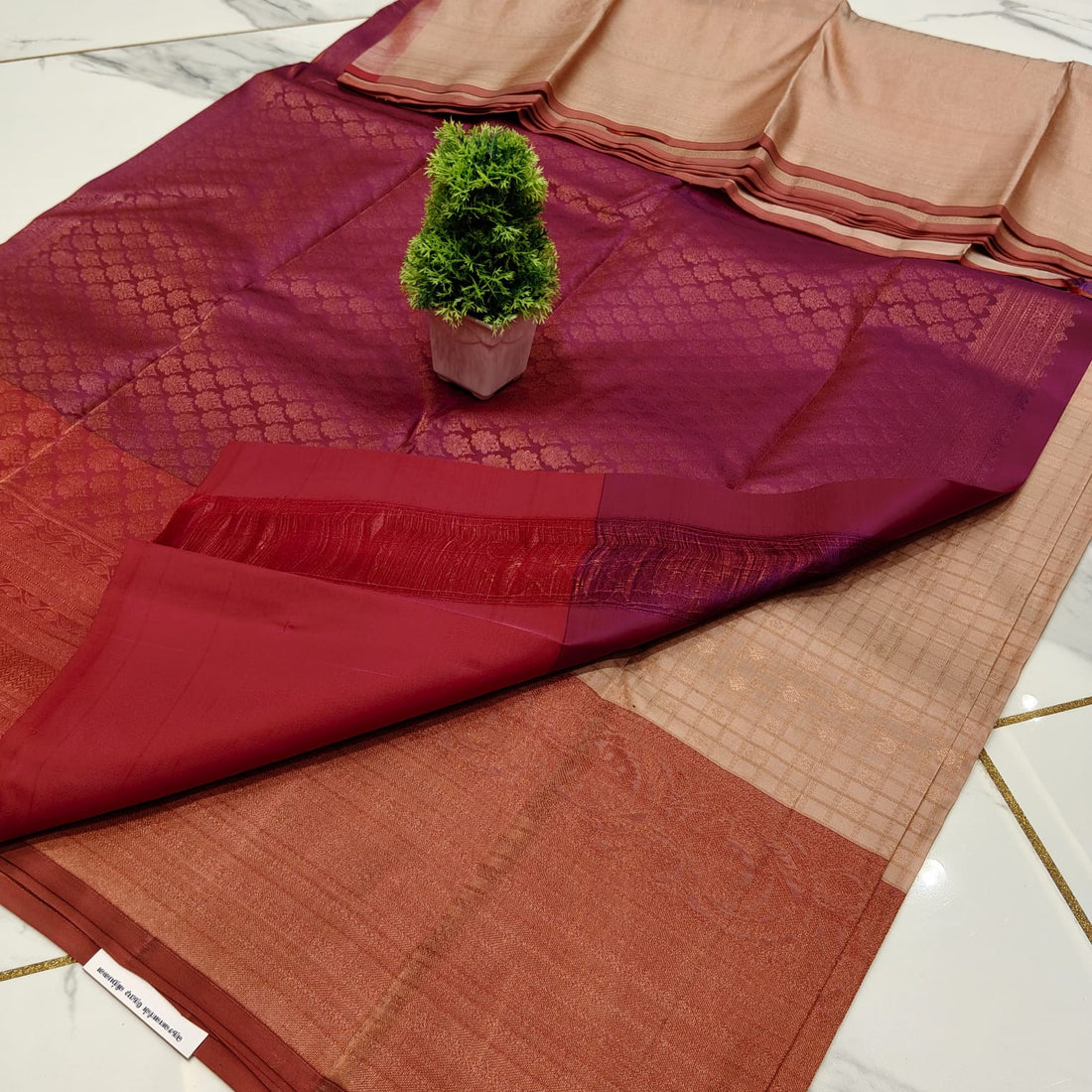 SEMI PURE SOFT SILK SAREE  NOTE: DRY WASH