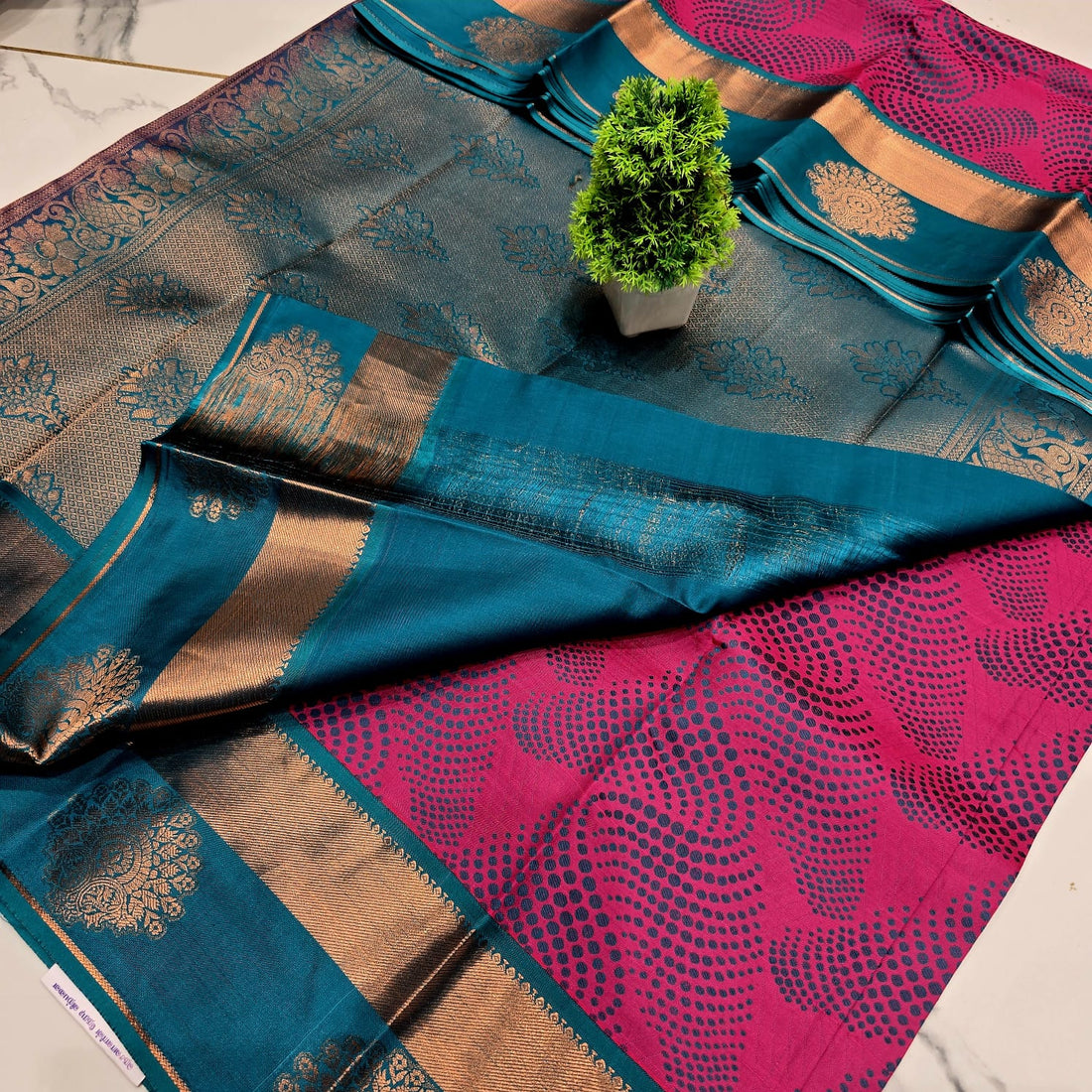 KORVAI MEENA SAREE   NOTE: DRY WASH