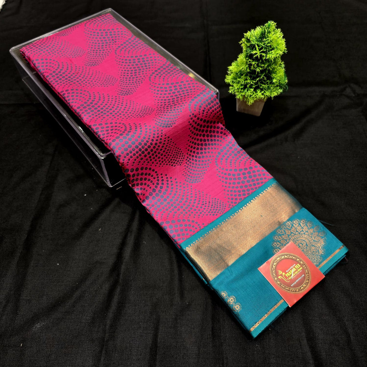 KORVAI MEENA SAREE   NOTE: DRY WASH