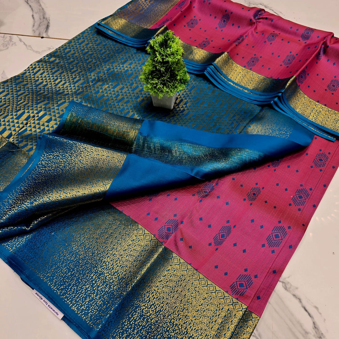 KORVAI MEENA SAREE  NOTE: DRY WASH
