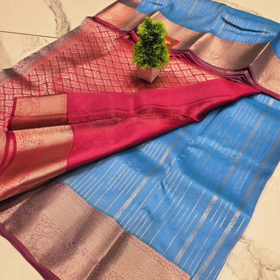 KORVAI MEENA SAREE NOTE: DRY WASH
