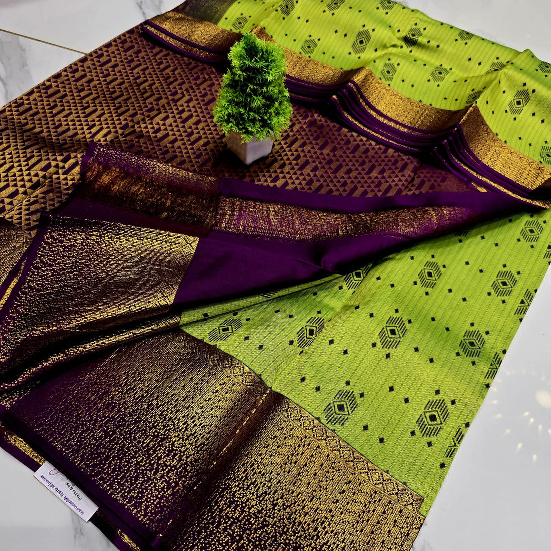 KORVAI MEENA SAREE   NOTE: DRY WASH