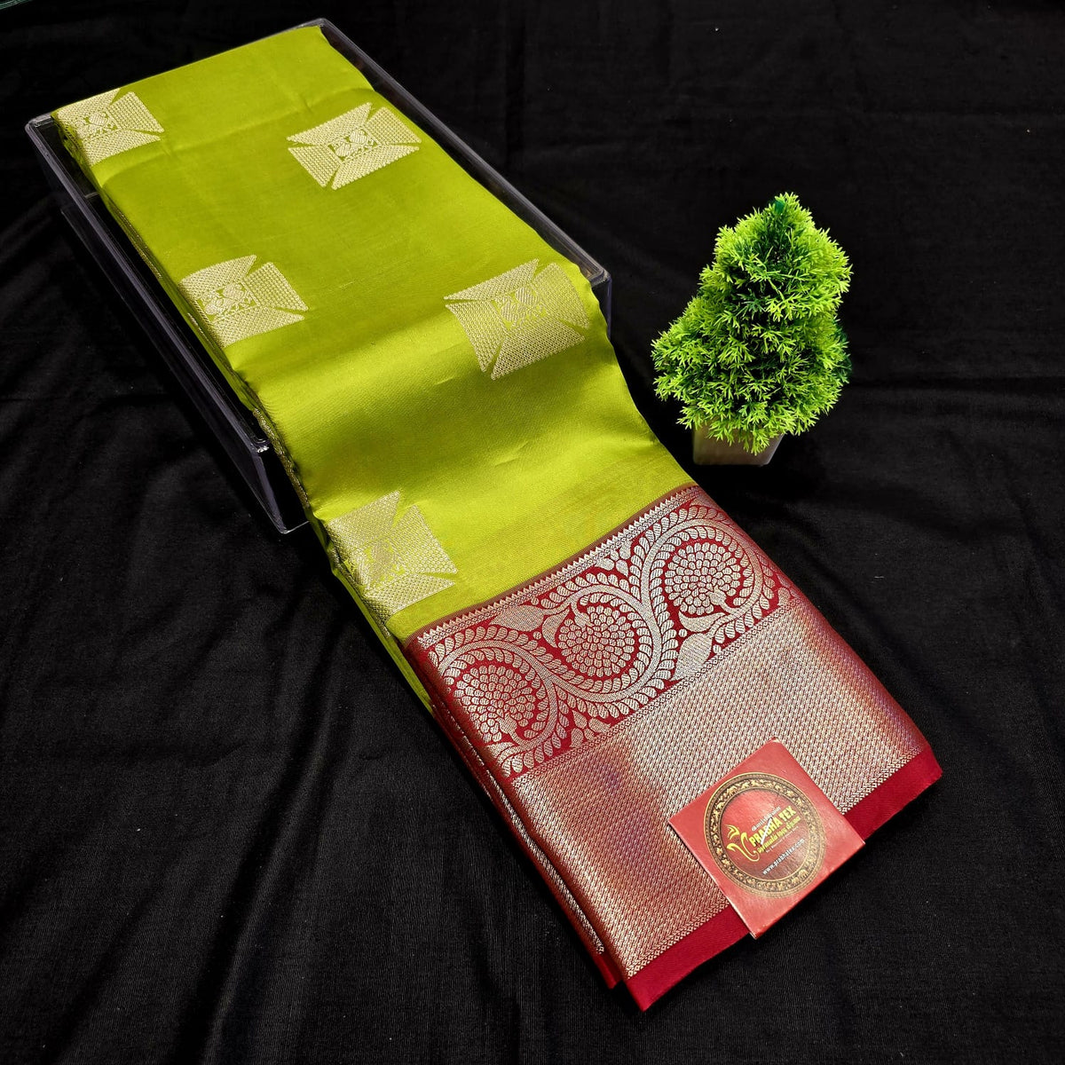 PURE SILK KORVAI PUTTA SAREE  NOTE: DRY WASH