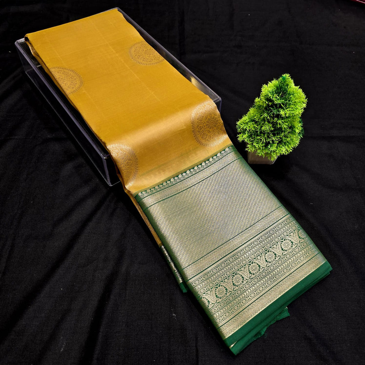 PURE SILK KORVAI PUTTA SAREE  NOTE: DRY WASH