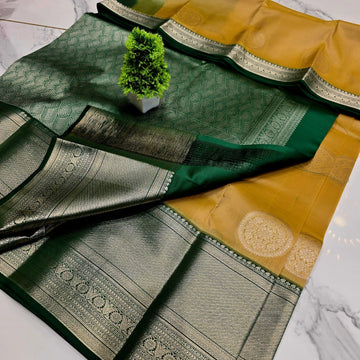 PURE SILK KORVAI PUTTA SAREE  NOTE: DRY WASH