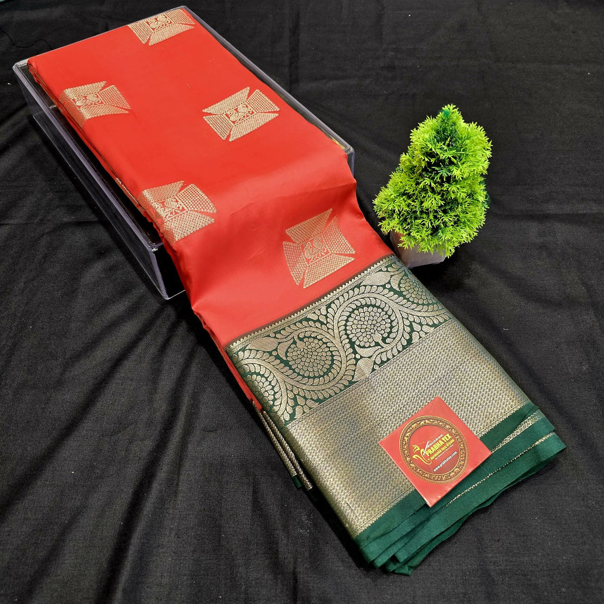 PURE SILK KORVAI PUTTA SAREE   NOTE: DRY WASH