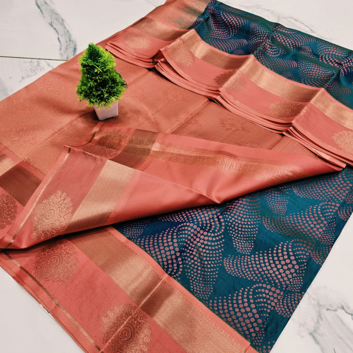 KORVAI MEENA SAREE  NOTE: DRY WASH