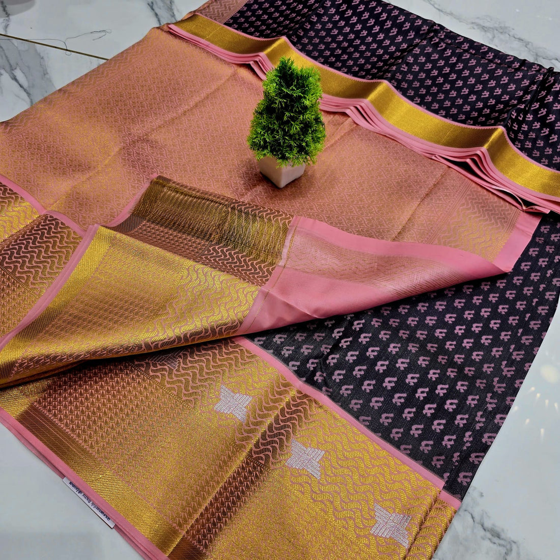 KORVAI MEENA SAREE  NOTE: DRY WASH