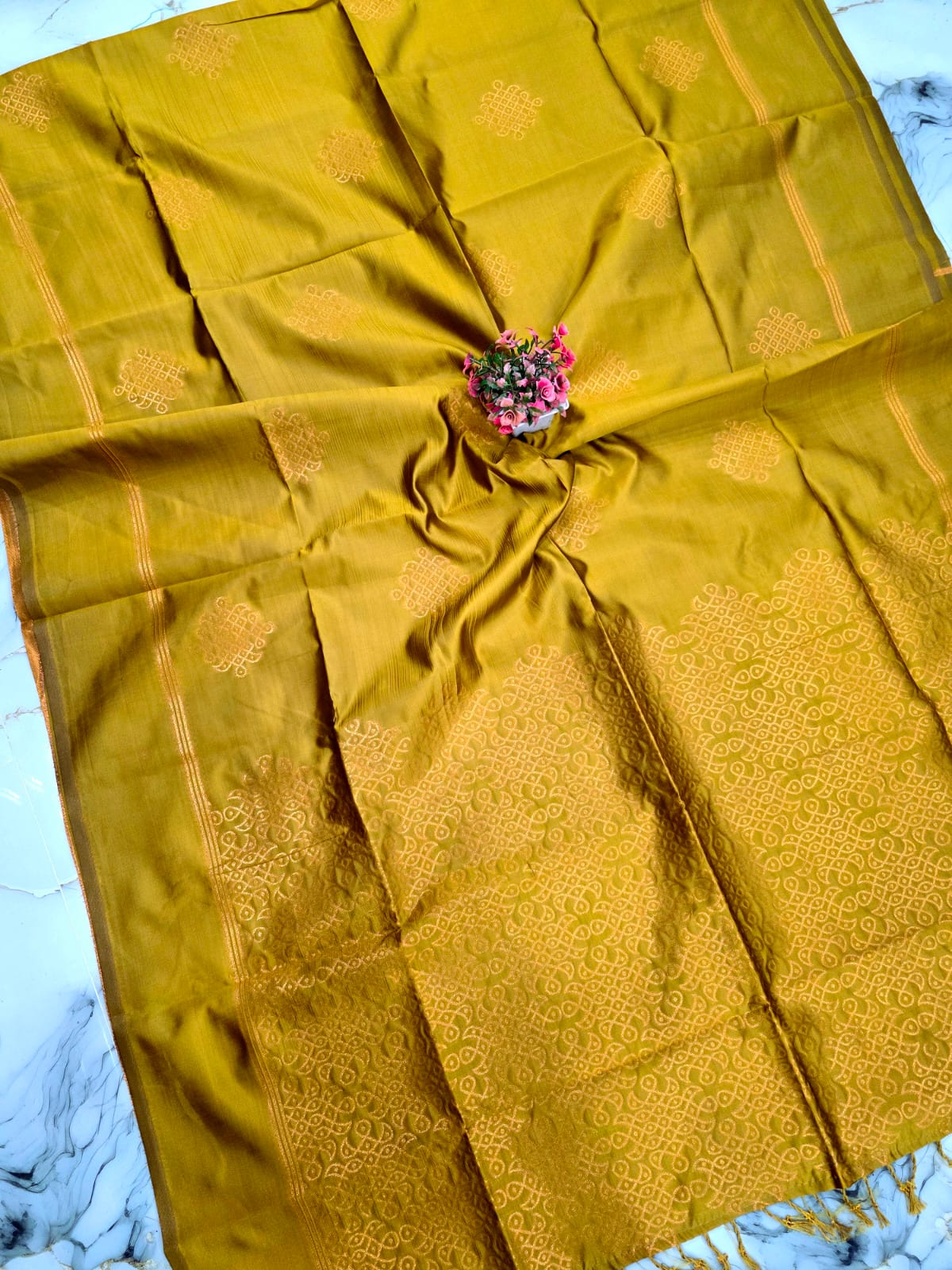 Traditional Kolam Saree