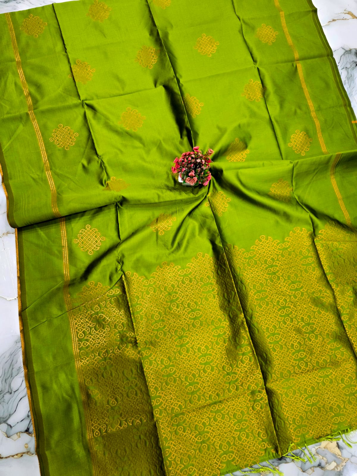 Traditional Kolam Saree