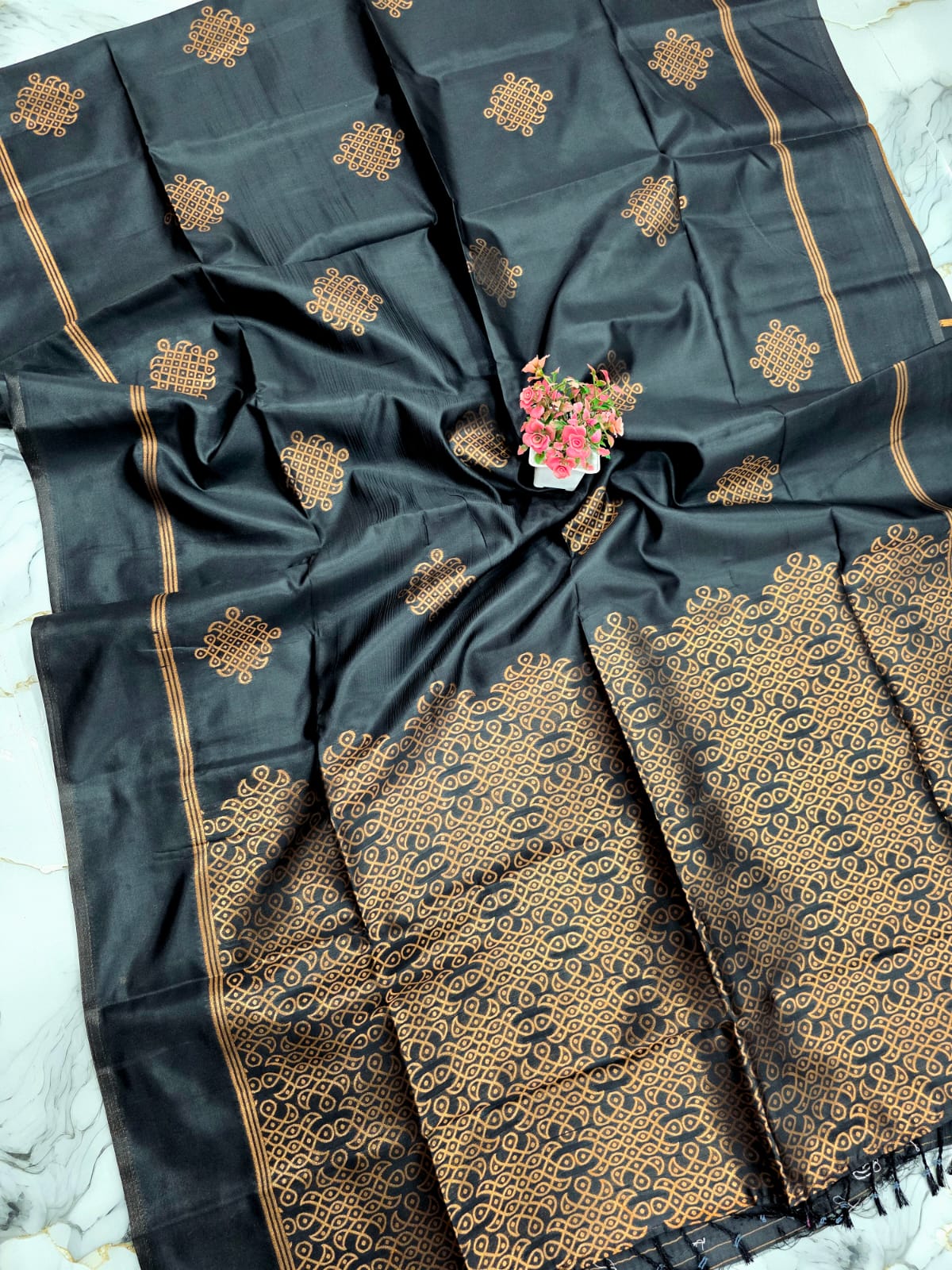 Traditional Kolam Saree