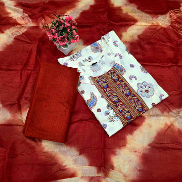 Traditional Printed 3-Piece Chudi Set