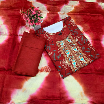 Traditional Printed 3-Piece Chudi Set