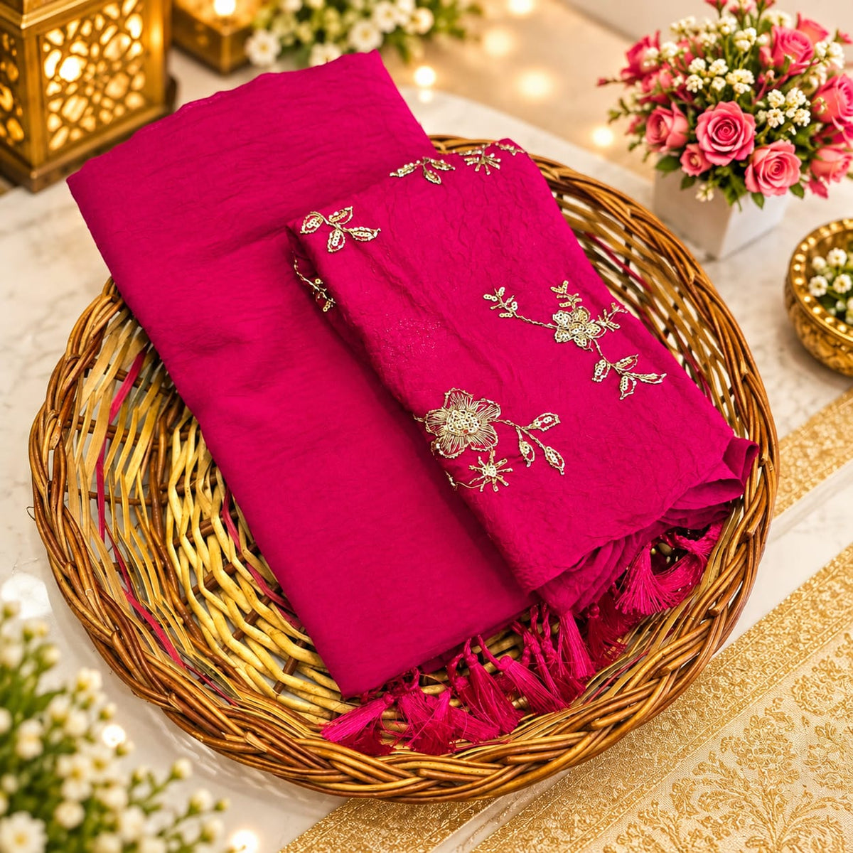 Diwali Special Crush Type Saree