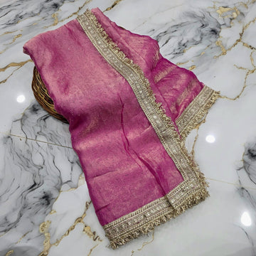 Aqua Mint Grand Zari Saree